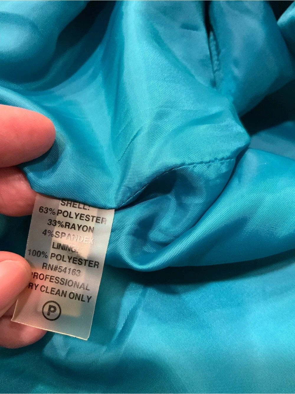 Calvin Klein Teal Sheath Dress with Gold Buttons